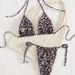 Women's Sexy Two-Piece Swimsuit European American Style Bikini Beach Triangle Cross-Over Design Swimwear Set_ecoleips.com
