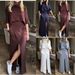 Women's Clothing New Women's Autumn And Summer Solid Color Casual Loose Casual Pocket Sweatshirt Straight Skirt Suit_ecoleips.com
