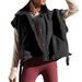 Women's Plush Vest Sleeveless Lamb Fleece Vest Warm Women's Vest Vest Jacket_ecoleips.com