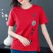 Short-Sleeved T-Shirt For Women, Designed In A Summer Style With Korean-Inspired Design; Loose Fit Suitable For Larger S_ecoleips.com