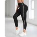 Women's Clothing High Waist Sports Fitness Pants With Hemmed Sides Long Pants With Hip Lifting And Abdomen Shaping Yoga Pants Peach Tights_ecoleips.com