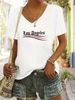 Women's Printed Short-Sleeve Tee - Breathable Round Neck Top For Spring & Summer Style-F_ecoleips.com
