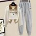 Women's Clothing Casual Pants Suit Reducing Niche Design Half Zip Pullover Versatile Leggings Trendy Harem Casual Pants_ecoleips.com
