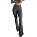 New Women's Bell Bottoms Cross High Waist Tight Sports Fitness Casual Fashion Trousers_ecoleips.com