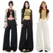 Dark Blue Fleece-lined Wide-leg Jeans For Women, 2025 Autumn And Winter New Style, High-waisted, Loose, Straight-cut,_ecoleips.com