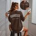 Women's Casual Round Neck Short Sleeve T-Shirt Multi-Color Style Simple Fashionable Sports Top Solid Printed Loose Fit_ecoleips.com