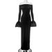 WG134 Fashionable Spring Elegant Socialite Style Women's Clothing Polyester Off-Shoulder Irregular Dress_ecoleips.com
