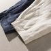 Stable High-End Rain Dew 14-Count French Linen Artistic Side Pocket Mid-Length Skirt For Women#785_ecoleips.com