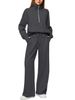Aria Basics 2025 Spring Autumn New Women's Clothing European And American Two-Piece Stand Collar Zipper Sports Casual_ecoleips.com
