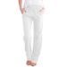 Suitable For All Seasons 2024 Spring Summer New Women's Solid Color Cotton Linen Drawstring Loose Casual Wide-leg Long Pants Women_ecoleips.com