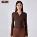 Women's Clothing Short Stand Collar Yoga Suit Jacket For Women Slim Fit Fitness_ecoleips.com