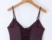 Women's Clothing Wine Red Slim Fit Evening Dress Style Sexy Long Slip Waist Cinching Slimming Dress For Summer_ecoleips.com