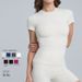 Women's Clothing Women's Quick Drying Yoga Sports Top Spring Summer Short-Sleeved Outdoor Running Fitness Outerwear Cover Up_ecoleips.com