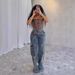 Women's Clothing Star Tassel Raw Edge Loose Straight Casual Pants Women_ecoleips.com