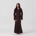 Muslim Women's New Solid Color Simple Robe Dress_ecoleips.com