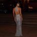 Women's Clothing Celebrity New Wholesale Women's Dress Halter Neck Backless Luminous Cloth Deep V Sexy Evening Dress_ecoleips.com
