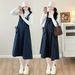 Autumn New Korean Fashion Woolen 2-Piece Maternity Dress_ecoleips.com