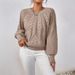 Classic Cable Knit Sweater Women's Casual Crewneck Pullover - Oversized Winter Warm Solid Color Long Sleeve Top_ecoleips.com
