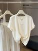 Heavy Industry Hot Diamond T-Shirt Women's Summer 2026 New Design Sense Crew Neck Loose Temperament Casual Top_ecoleips.com