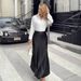 Women's Clothing Elegant French Style Draped Midi Skirt For Women Slim Fit Commuter Design Autumn/Winter Women's Clothing_ecoleips.com