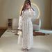 New Style Women's Long Elegant Dress Lapel Embroidered Slimming Waist Long Sleeved Fashionable_ecoleips.com