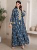 Muslim Dress WomenLuxury Gold-Embroidered Middle Eastern Dress – Elegant Dubai Arabian Robe For Women_ecoleips.com