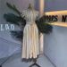 Women's Striped Shirt Dress Spring Belted Waist Flowy Midi Length Collared Short Sleeve Feminine Dress Side Slits_ecoleips.com