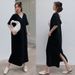 plus Size 300 Pounds Long Dress Women's Summer New Style 200 Pounds Korean Loose Knee-Length Short-Sleeved T-Shirt Dress_ecoleips.com