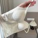 French Style Light Lace Camisole With Built-in Bra Pads V-neck Underwear Summer Pure Desire Versatile White Inner_ecoleips.com