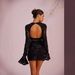 In Stock New Niche Two-Piece Little Style Socialite Embroidered Flower Backless T-Shirt + Skirt Set_ecoleips.com