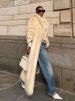 Oversized Cocoon Coat – Minimalist Longline Wool-Blend Overcoat With Dropped Shoulder Silhouette (Black/Yellow, S/M/L For Effortless Urban Layering)_ecoleips.com
