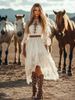 Bohemian Lace Maxi Dress – Vintage Floral Embroidery Bodycon Dress For Women (S-XL)_ecoleips.com