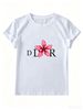 Elegant Slim Cotton T-Shirt For Women, Black White Basic Short Sleeve Top, Fashion Commute Casual Fitted Tee_ecoleips.com