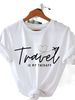European And American Cross-border Foreign Trade Clothing, Letter Pattern Round Neck Printed Women's Short-sleeve_ecoleips.com