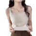 Fleece-lined Thickened Warm Camisole For Women, 2025 Autumn And Winter New Style, Slim-fit, Flattering, Conceals Side_ecoleips.com