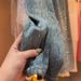 Women's Clothing High-Waisted Slimming Rhinestone Jeans Loose Straight Leg Pants Versatile Heavy-Duty Summer Fashion Blue_ecoleips.com