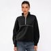 2025 Bestseller Half-Zip Sweatshirt European And American Fashion Trendy Brand Sports Women's Color-Block_ecoleips.com
