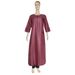 Verve 2025 New Plus Size Women's Embroidered Set Muslim Clothing Robe_ecoleips.com