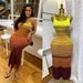 Women's Clothing Sling Knitted Dress Women's Summer Chic Retro Gradient Wavy Pattern Slim-Fit Hip Dress_ecoleips.com