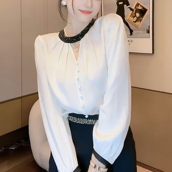 Designer Shirt With A High-end, Niche, Sophisticated Vibe 2026, Long-sleeved Shirt, New Spring And Autumn French Fashion_ecoleips.com