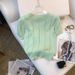 Women's Clothing Real Shot Of New Summer Design Thin Slim Round Neck T Shirt Short Sleeve Ice Silk Knitted_ecoleips.com
