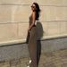 Women's Basic Solid Color Slim Fit Tank Top Loose Straight-Leg Pants Casual Set 2025_ecoleips.com