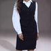 "Minimalist V-Neck Vest For Women - Lightweight Polyester, Sleek Layering Piece For Office & Casual Wear (Black, S-XXL)"_ecoleips.com