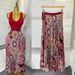 High-Waisted Flared Skirt – A-Line Pleated Midi Skirt With Elastic Waist (Leopard/Geometric/Floral Prints) | Versatile & Feminine_ecoleips.com
