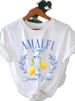 European And American Cross-border Foreign Trade Wholesale Clothing, Fruit Lemon Round-neck Plus-size Short-sleeve_ecoleips.com