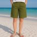 Women's Clothing Regular Pocket Washed Cotton Casual Pants Multi Color Women's Shorts_ecoleips.com