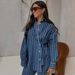 Women's African Chic Plus Size Clothing Set European American Style Long Sleeved Casual Collared Cardigan Striped Shirt Two Piece Set_ecoleips.com