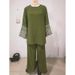 2025 Muslim Autumn New Women's Embroidered Round Neck Shirt And Wide Leg Pants Set_ecoleips.com