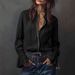 2026 Independent Station European And American Cross-Border Casual Vacation Western Bohemian Ruffle Sleeve Shirt_ecoleips.com