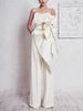Women's Clothing New Chest Wrap Belt Lotus Slim Fit Jumpsuit New Model_ecoleips.com